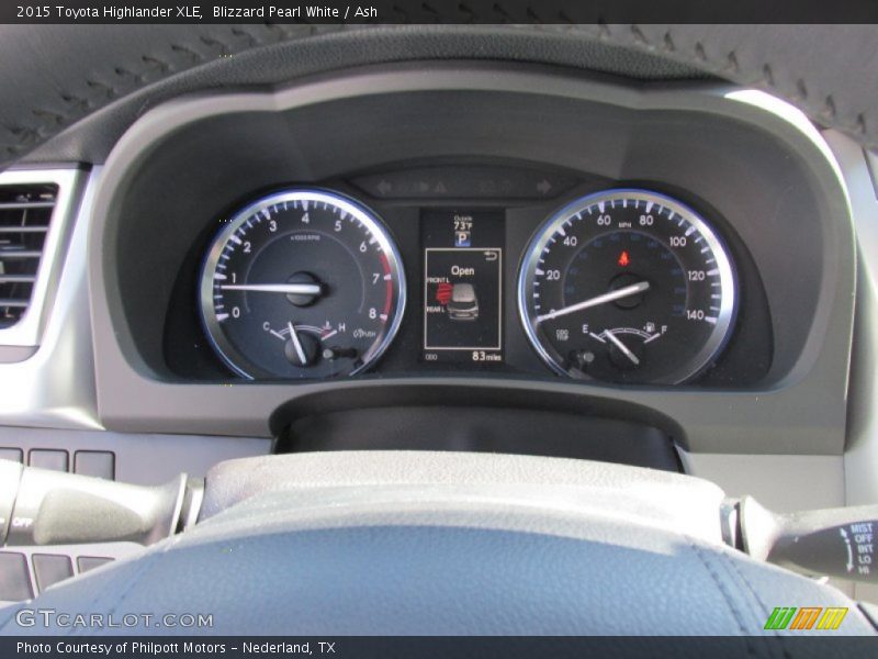 Blizzard Pearl White / Ash 2015 Toyota Highlander XLE