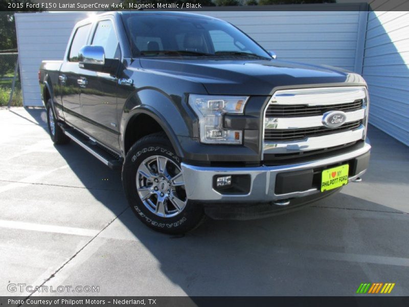 Magnetic Metallic / Black 2015 Ford F150 Lariat SuperCrew 4x4