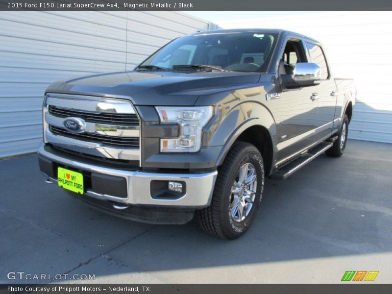 Magnetic Metallic / Black 2015 Ford F150 Lariat SuperCrew 4x4