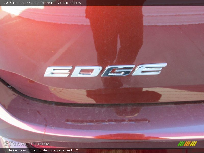Bronze Fire Metallic / Ebony 2015 Ford Edge Sport