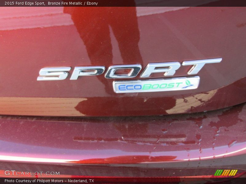 Bronze Fire Metallic / Ebony 2015 Ford Edge Sport