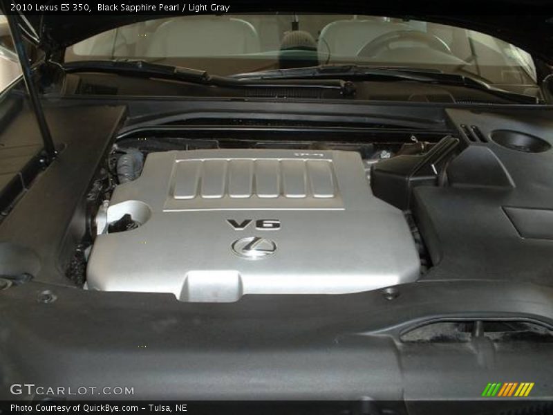 Black Sapphire Pearl / Light Gray 2010 Lexus ES 350