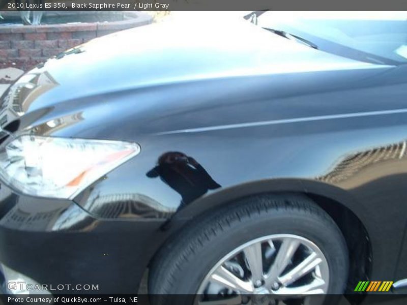 Black Sapphire Pearl / Light Gray 2010 Lexus ES 350