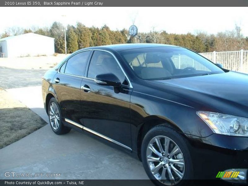 Black Sapphire Pearl / Light Gray 2010 Lexus ES 350
