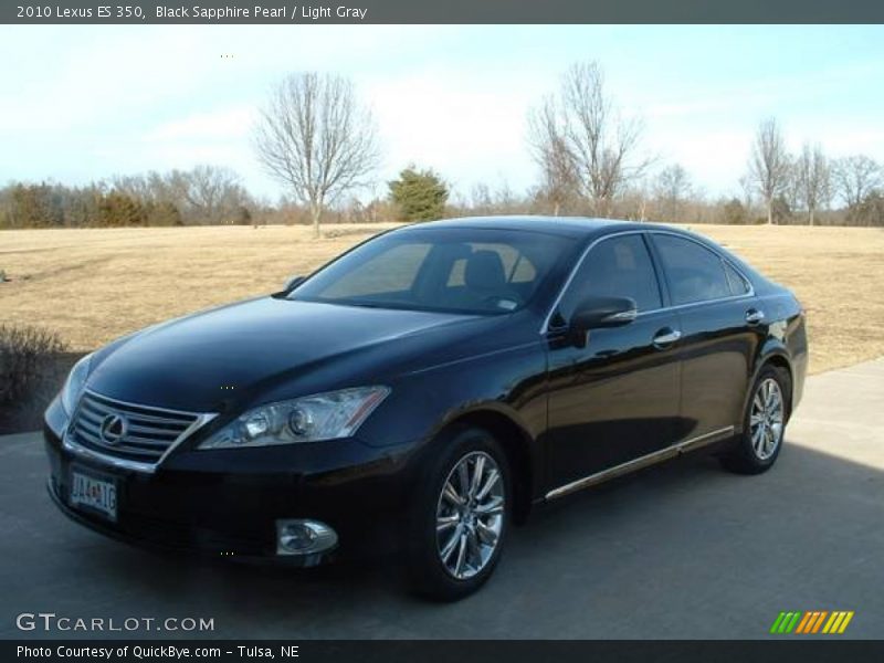 Black Sapphire Pearl / Light Gray 2010 Lexus ES 350