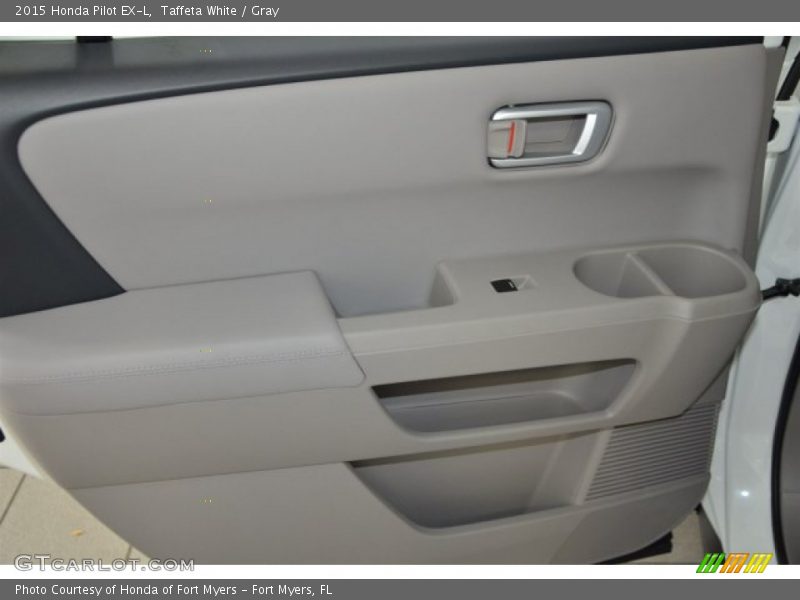 Taffeta White / Gray 2015 Honda Pilot EX-L