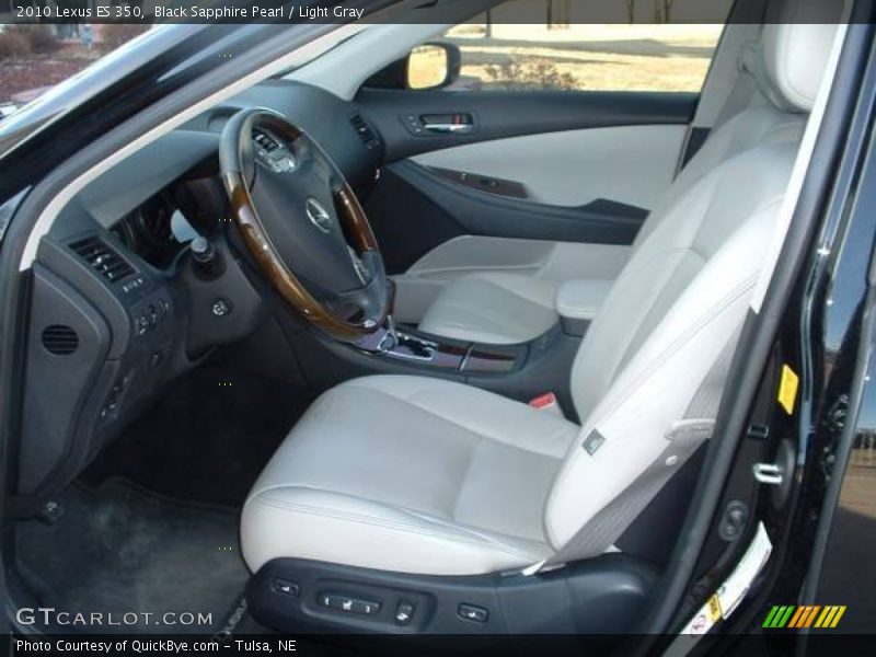 Black Sapphire Pearl / Light Gray 2010 Lexus ES 350