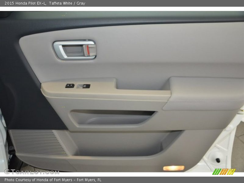 Taffeta White / Gray 2015 Honda Pilot EX-L