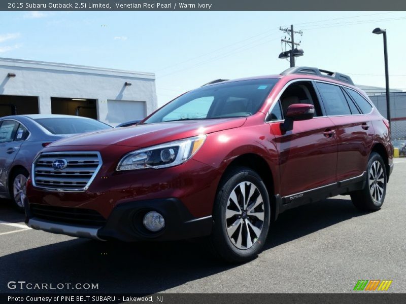 Venetian Red Pearl / Warm Ivory 2015 Subaru Outback 2.5i Limited