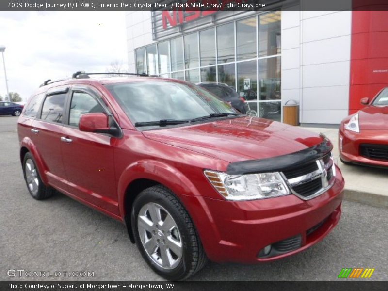 Inferno Red Crystal Pearl / Dark Slate Gray/Light Graystone 2009 Dodge Journey R/T AWD