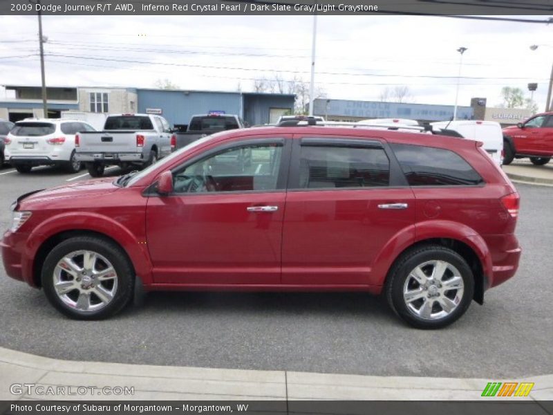 Inferno Red Crystal Pearl / Dark Slate Gray/Light Graystone 2009 Dodge Journey R/T AWD