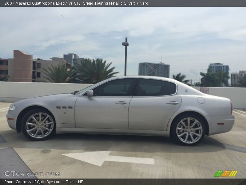 Grigio Touring Metallic (Silver) / Nero 2007 Maserati Quattroporte Executive GT
