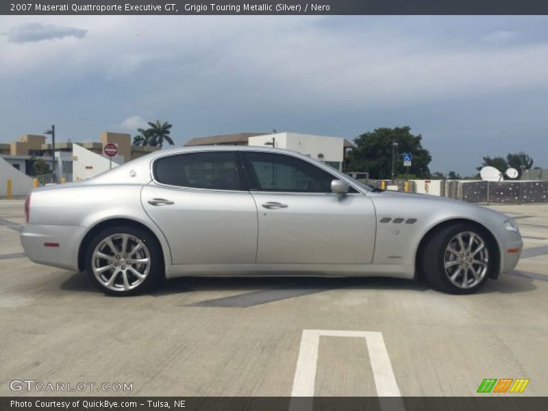 Grigio Touring Metallic (Silver) / Nero 2007 Maserati Quattroporte Executive GT