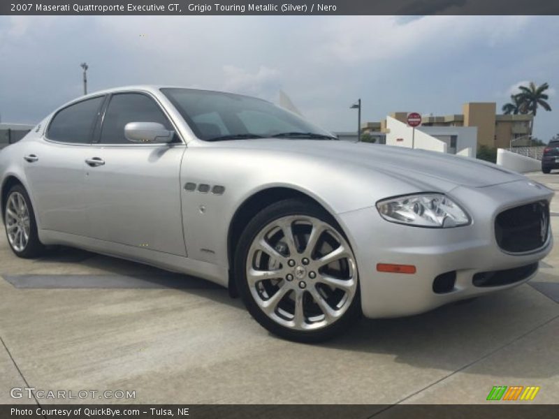 Grigio Touring Metallic (Silver) / Nero 2007 Maserati Quattroporte Executive GT