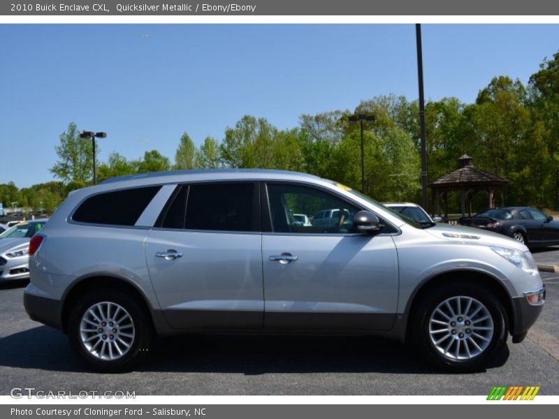 Quicksilver Metallic / Ebony/Ebony 2010 Buick Enclave CXL
