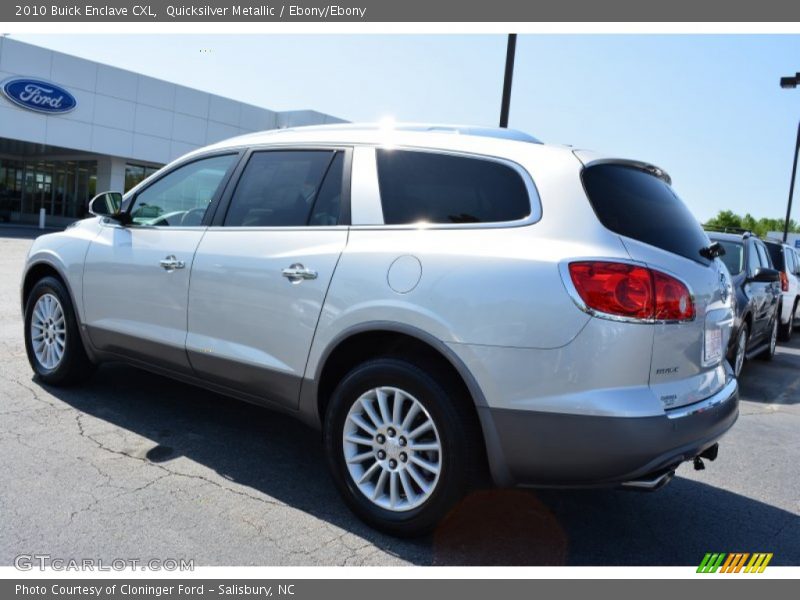 Quicksilver Metallic / Ebony/Ebony 2010 Buick Enclave CXL