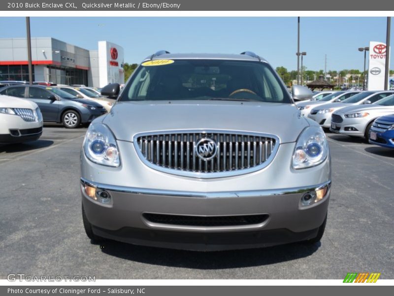 Quicksilver Metallic / Ebony/Ebony 2010 Buick Enclave CXL