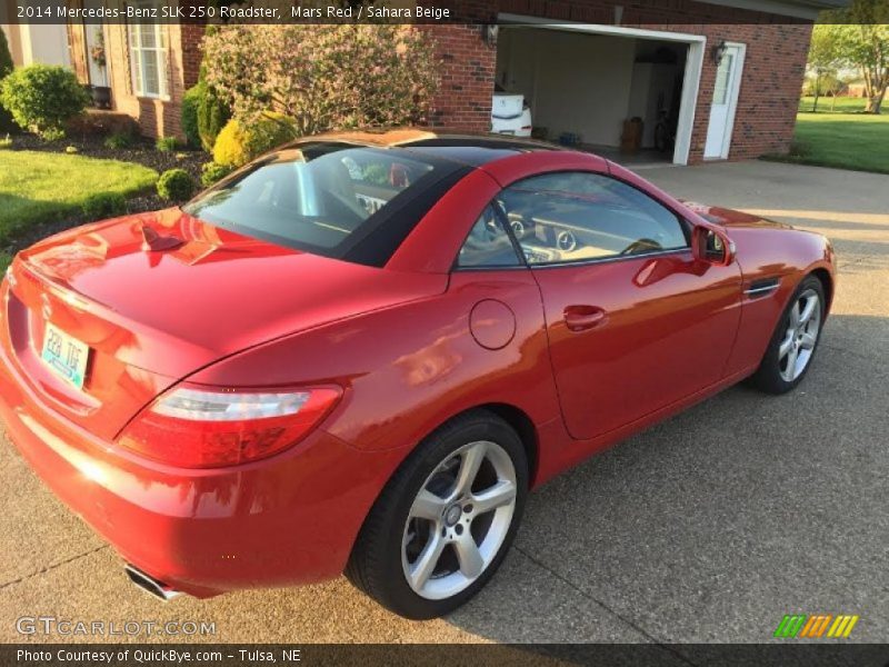 Mars Red / Sahara Beige 2014 Mercedes-Benz SLK 250 Roadster