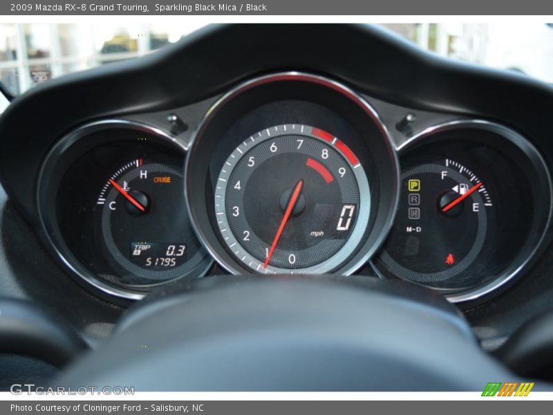 Sparkling Black Mica / Black 2009 Mazda RX-8 Grand Touring