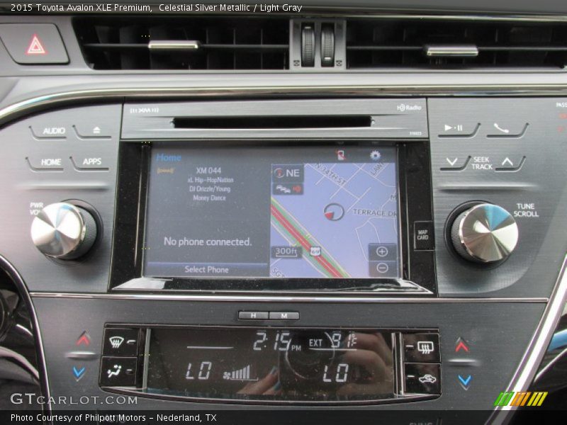 Navigation of 2015 Avalon XLE Premium