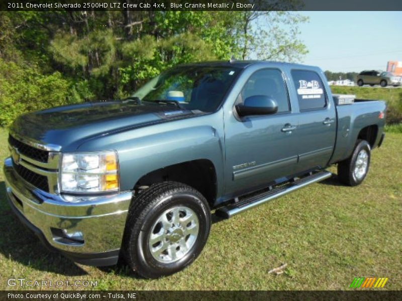 Blue Granite Metallic / Ebony 2011 Chevrolet Silverado 2500HD LTZ Crew Cab 4x4