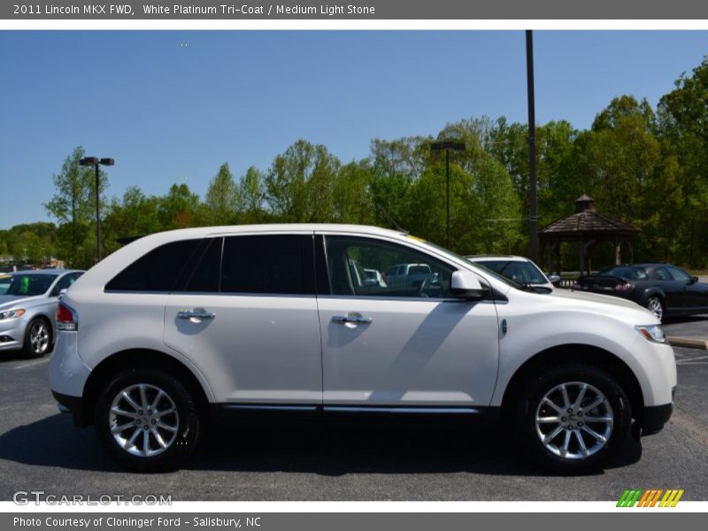 White Platinum Tri-Coat / Medium Light Stone 2011 Lincoln MKX FWD
