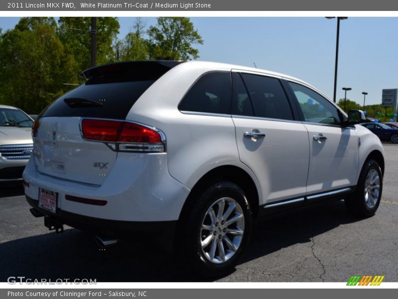 White Platinum Tri-Coat / Medium Light Stone 2011 Lincoln MKX FWD