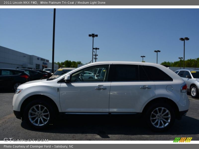White Platinum Tri-Coat / Medium Light Stone 2011 Lincoln MKX FWD