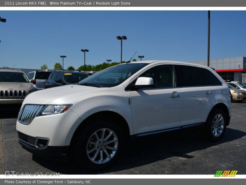 White Platinum Tri-Coat / Medium Light Stone 2011 Lincoln MKX FWD