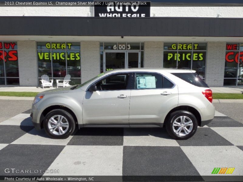 Champagne Silver Metallic / Light Titanium/Jet Black 2013 Chevrolet Equinox LS