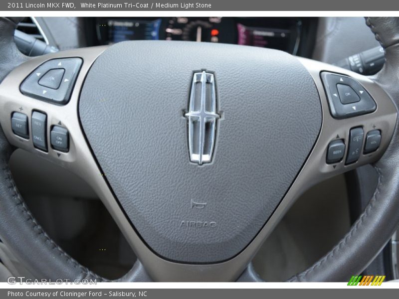 White Platinum Tri-Coat / Medium Light Stone 2011 Lincoln MKX FWD