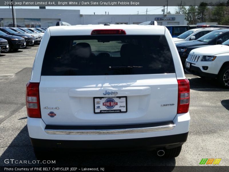 Bright White / Dark Slate Gray/Light Pebble Beige 2015 Jeep Patriot Limited 4x4