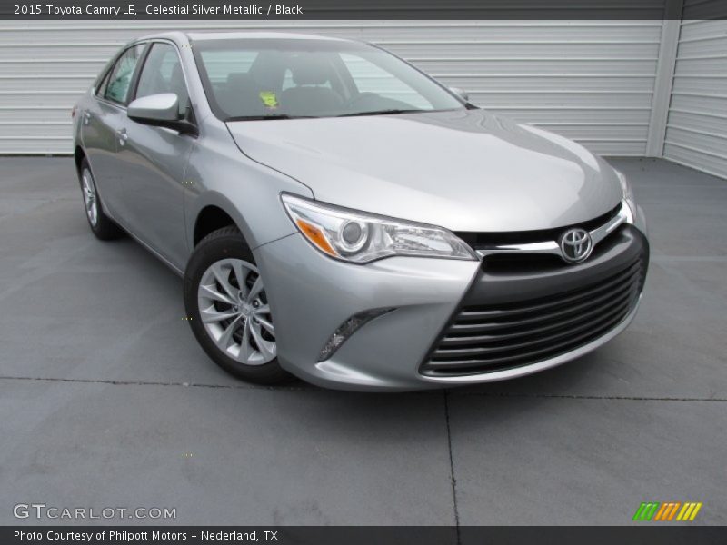 Celestial Silver Metallic / Black 2015 Toyota Camry LE