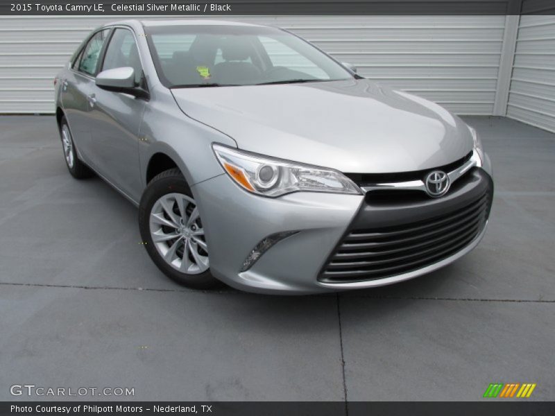 Celestial Silver Metallic / Black 2015 Toyota Camry LE