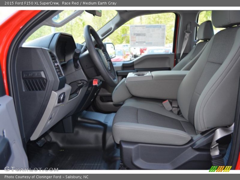  2015 F150 XL SuperCrew Medium Earth Gray Interior