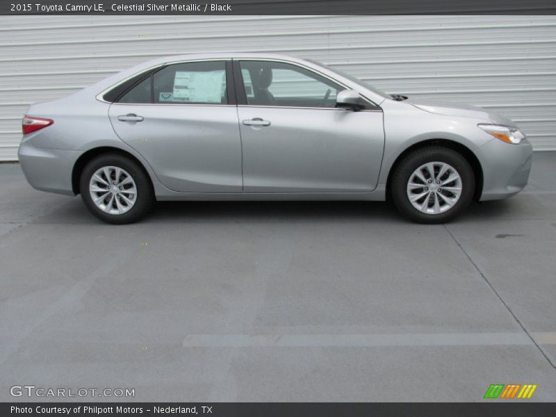 Celestial Silver Metallic / Black 2015 Toyota Camry LE