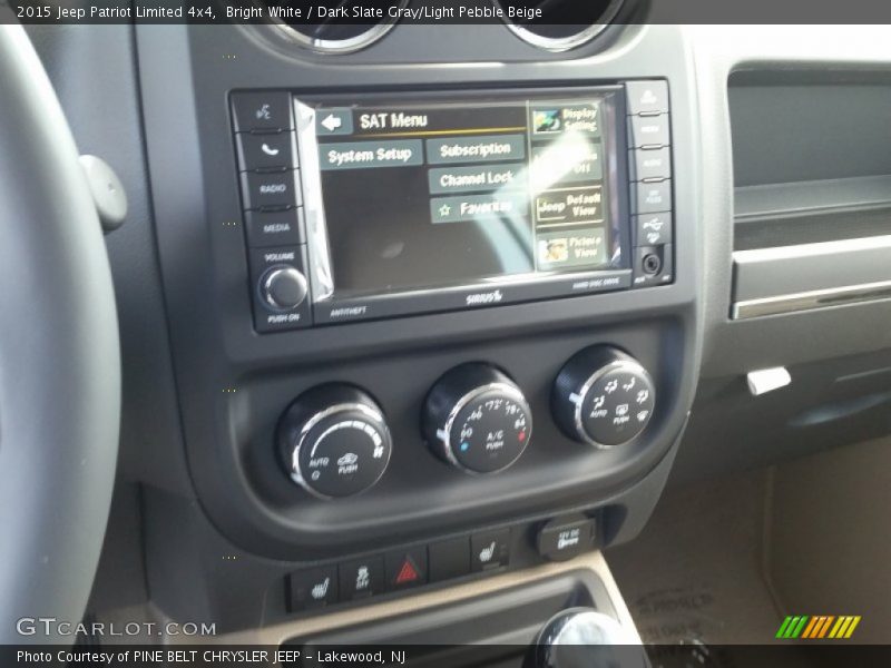 Bright White / Dark Slate Gray/Light Pebble Beige 2015 Jeep Patriot Limited 4x4