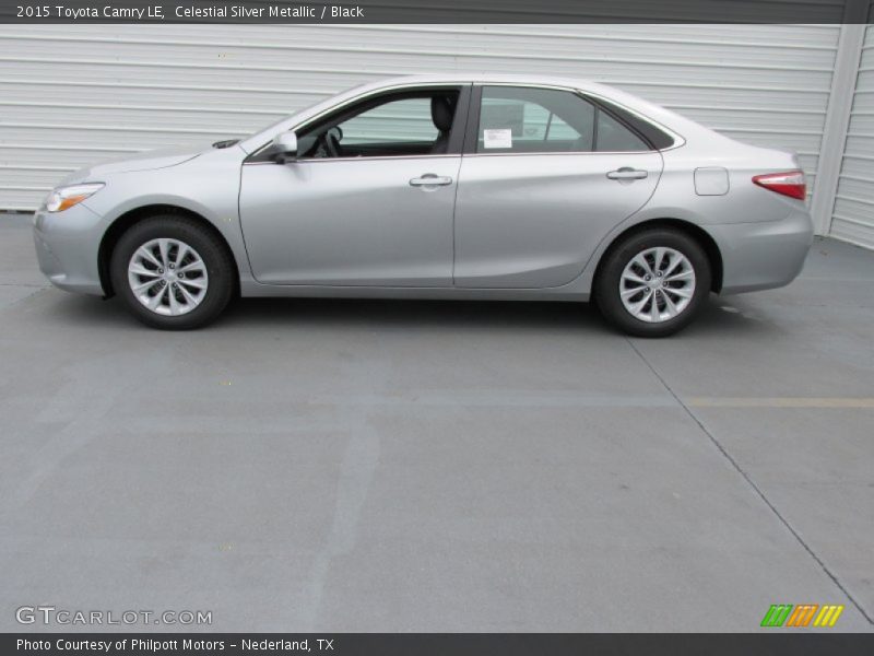 Celestial Silver Metallic / Black 2015 Toyota Camry LE