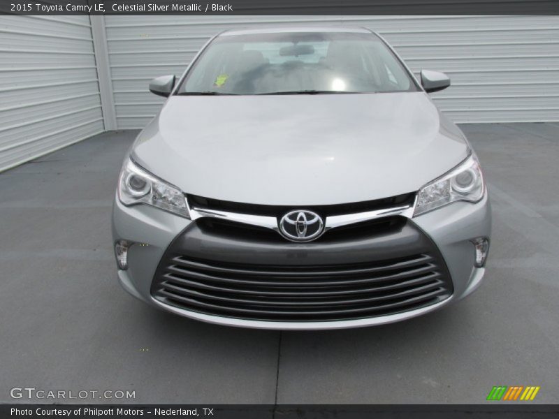 Celestial Silver Metallic / Black 2015 Toyota Camry LE