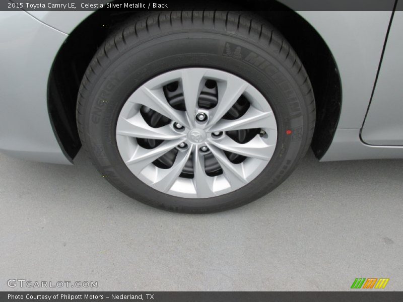 Celestial Silver Metallic / Black 2015 Toyota Camry LE