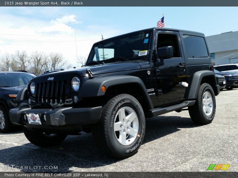 Black / Black 2015 Jeep Wrangler Sport 4x4