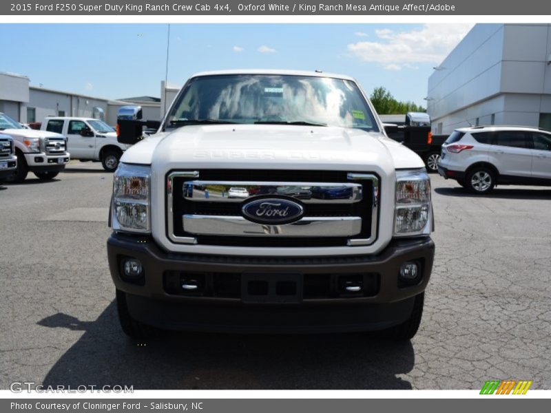 Oxford White / King Ranch Mesa Antique Affect/Adobe 2015 Ford F250 Super Duty King Ranch Crew Cab 4x4