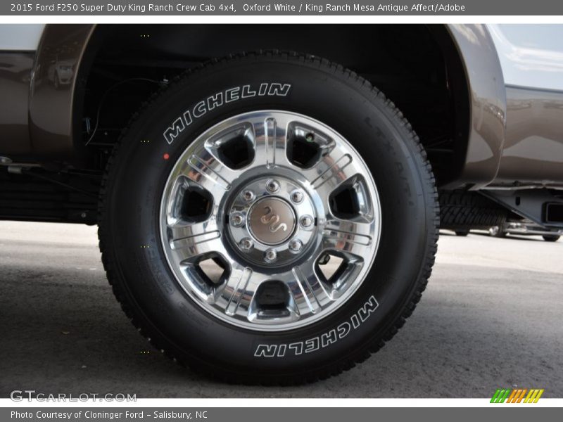 Oxford White / King Ranch Mesa Antique Affect/Adobe 2015 Ford F250 Super Duty King Ranch Crew Cab 4x4