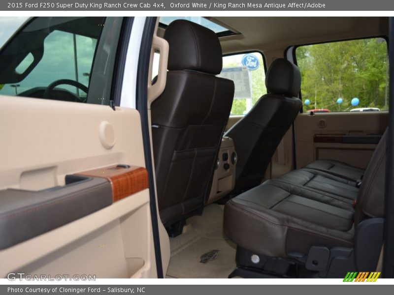 Oxford White / King Ranch Mesa Antique Affect/Adobe 2015 Ford F250 Super Duty King Ranch Crew Cab 4x4