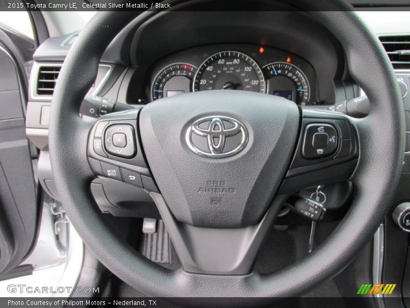 Celestial Silver Metallic / Black 2015 Toyota Camry LE