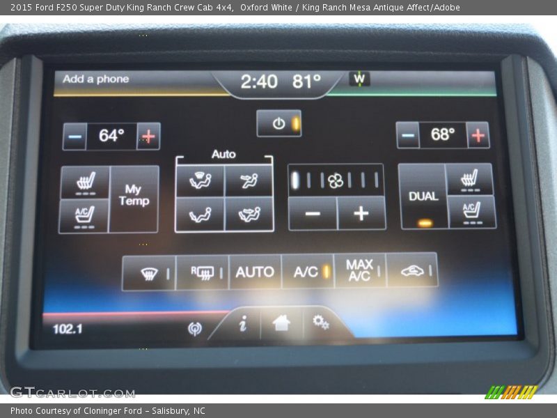 Oxford White / King Ranch Mesa Antique Affect/Adobe 2015 Ford F250 Super Duty King Ranch Crew Cab 4x4