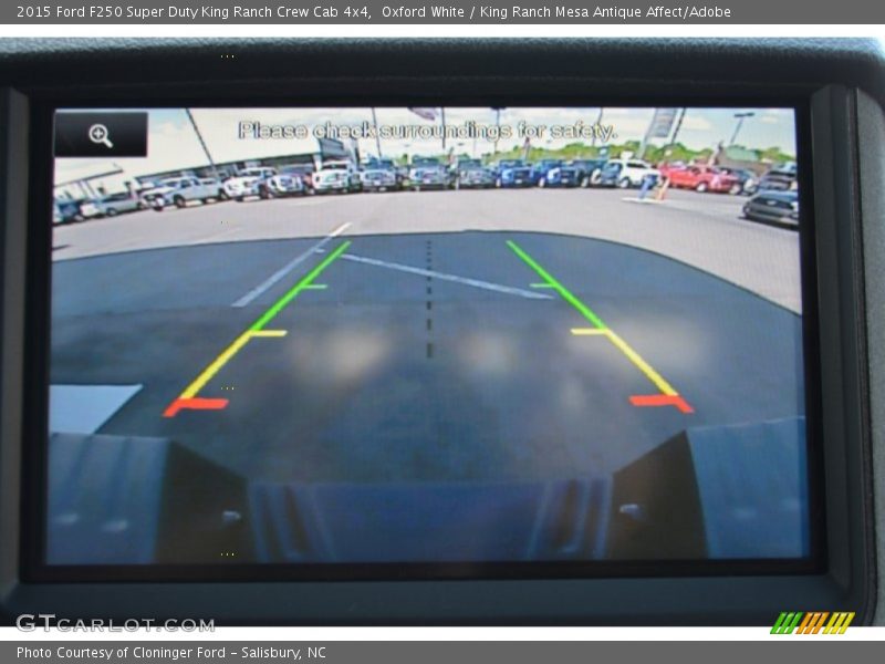 Oxford White / King Ranch Mesa Antique Affect/Adobe 2015 Ford F250 Super Duty King Ranch Crew Cab 4x4