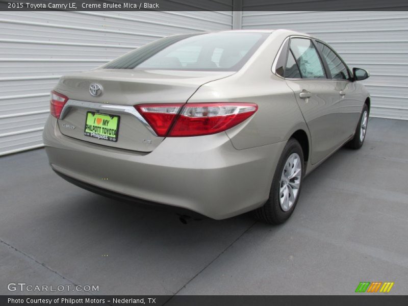 Creme Brulee Mica / Black 2015 Toyota Camry LE