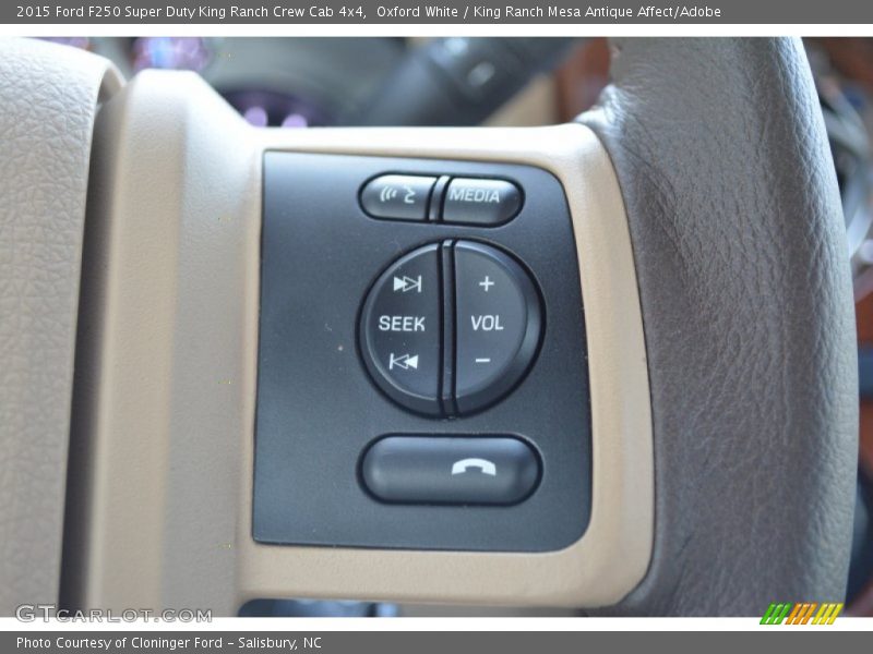 Oxford White / King Ranch Mesa Antique Affect/Adobe 2015 Ford F250 Super Duty King Ranch Crew Cab 4x4