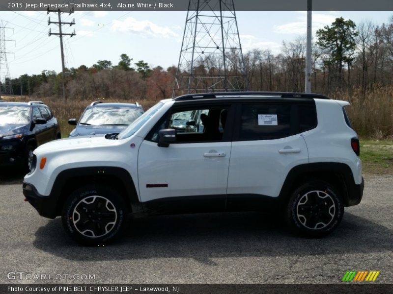 Alpine White / Black 2015 Jeep Renegade Trailhawk 4x4